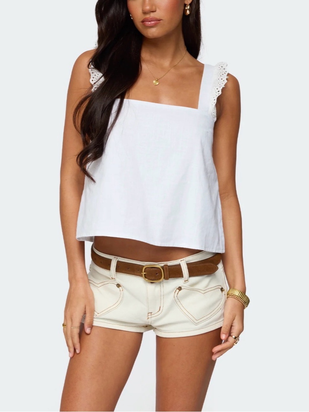 Edikted Viviana Linen Look Top